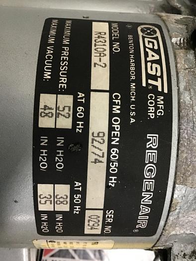Used GAST MFG Blower R4310A-2 #134385