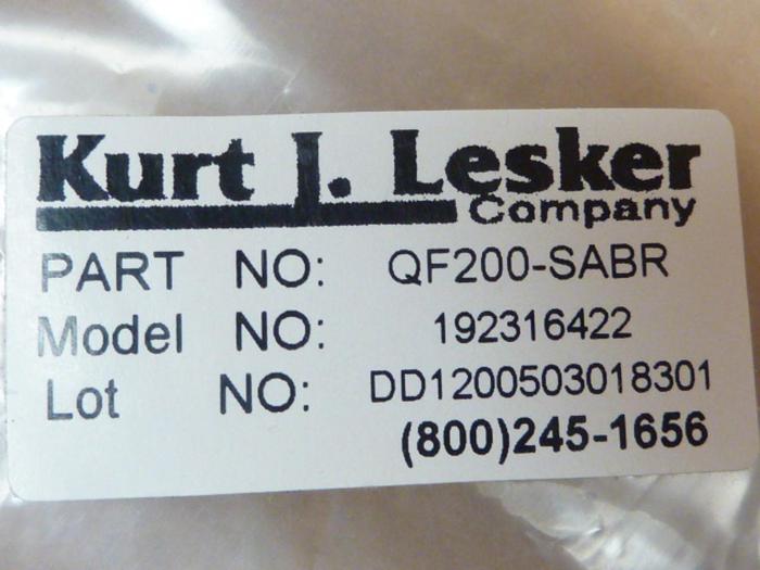 KURT J LESKER Centering Ring QF200-SABR #40684