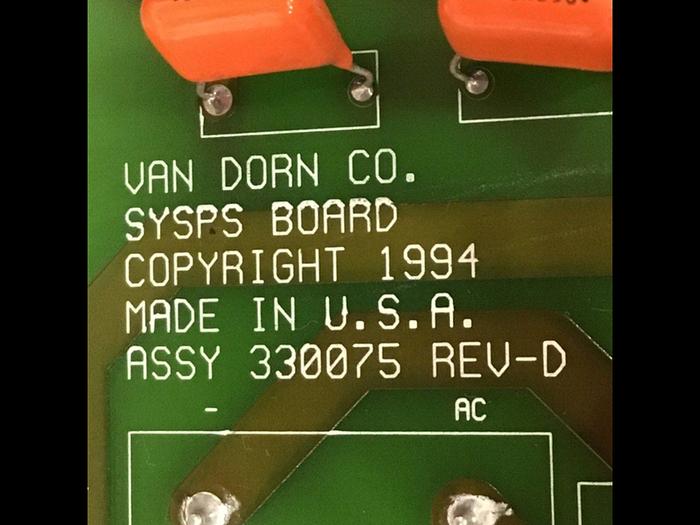 Used VAN DORN Power Supply 330075 USED
