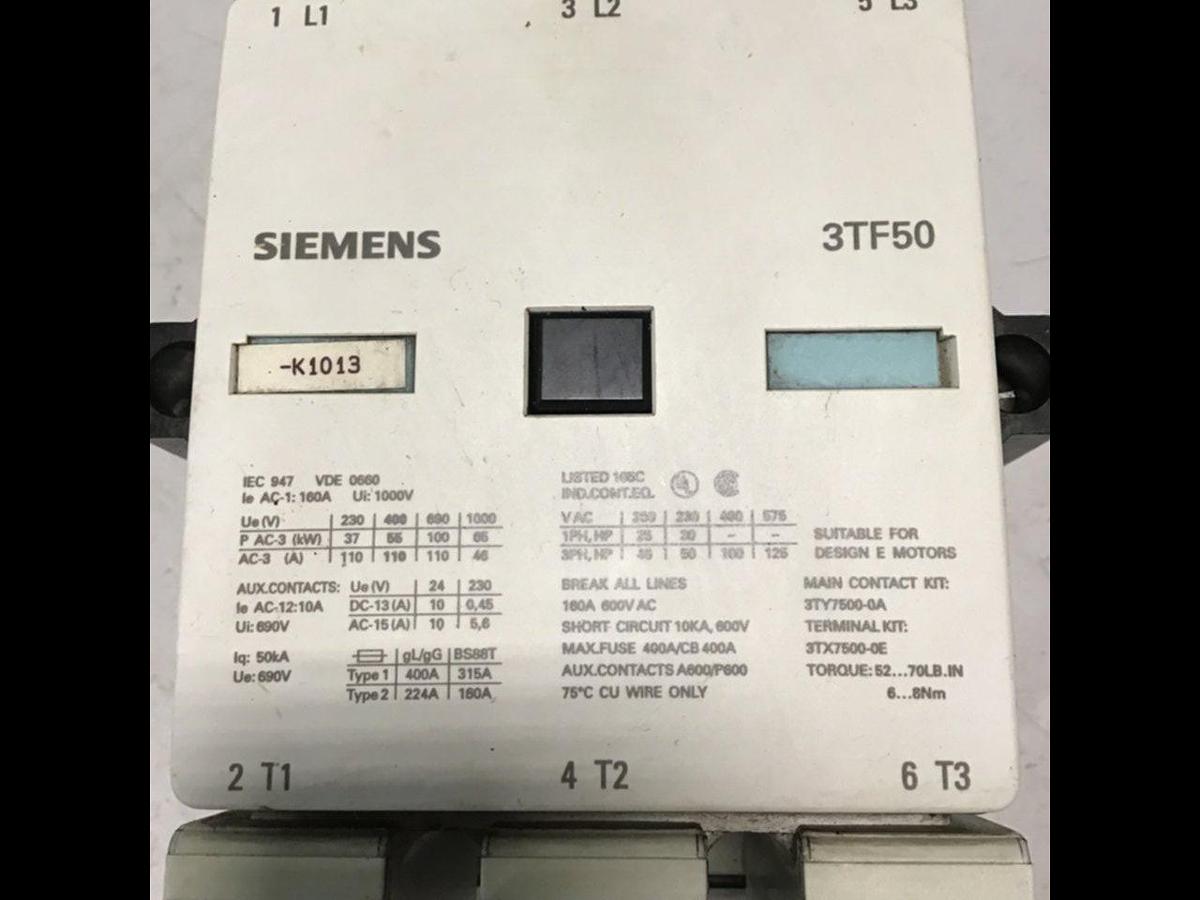 Used SIEMENS Contactor 3TF5022-OAK6 Used