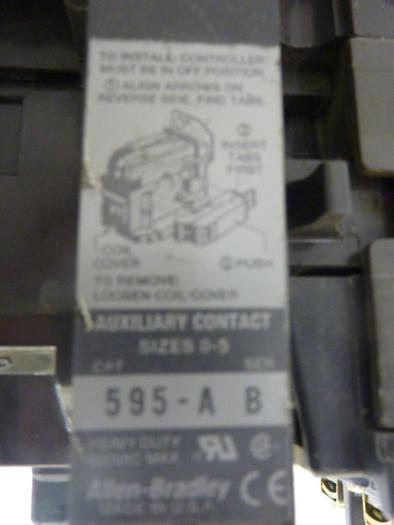 Used ALLEN BRADLEY Starter Size 0 509-AOD SER B W38 #50054