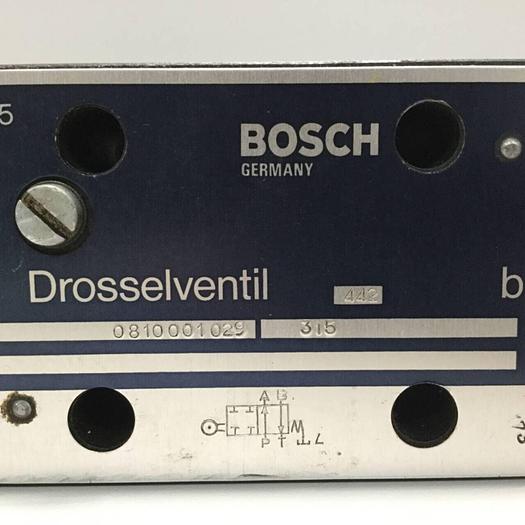 Used BOSCH Valve 0 810 001 029 #91650