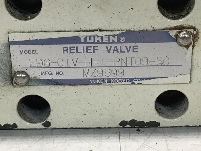 Used YUKEN Relief Valve EDG-01V-H-1-PNT09-50 #136539