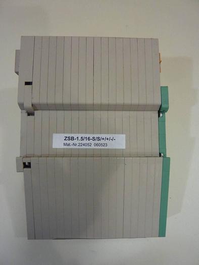 Used MOELLER Base Module / Terminal Block ZSB-1.5/16-S/S/+/+/-/- #42071