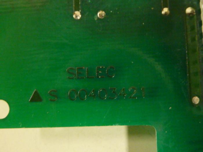Used SELEC Circuit Board 00403421 #65253
