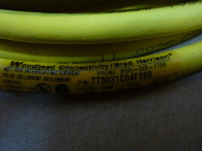 BRAD HARRISON / WOODHEAD Cable 773031C04F200 #29648