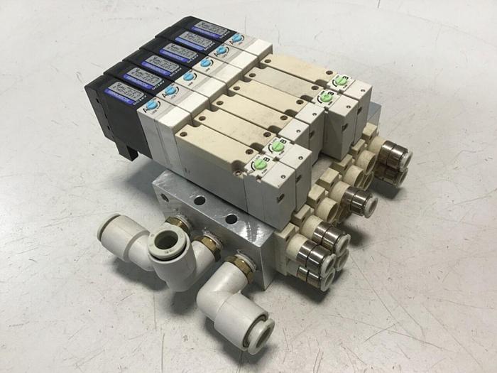 Used KOGANEI Solenoid w/ Valves F10M7AJ #120912