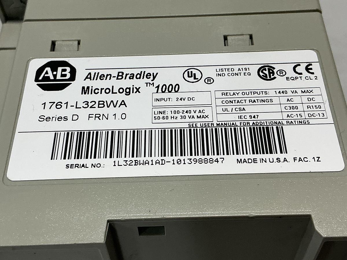 Used ALLEN BRADLEY 1761-L32BWA