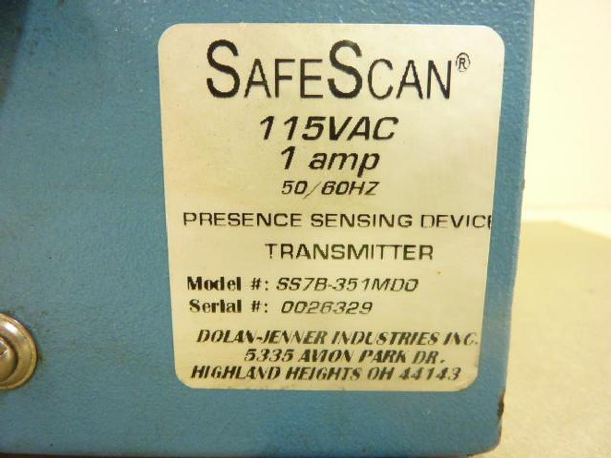 Used DOLAN JENNER Light Curtain Transmitter SS7B-351MDO Used