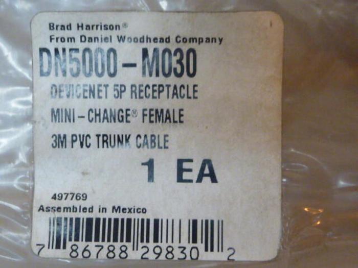 BRAD HARRISON / WOODHEAD Cable DN5000-M030 #32668