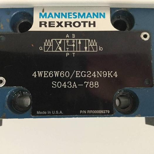 Used MANNESMANN REXROTH Valve 4WE6W60/EG24N9K4 #91527
