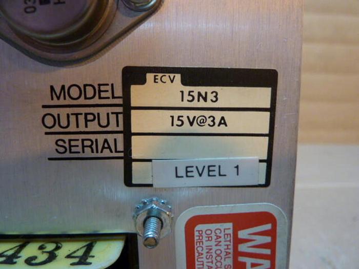 Used EMERSON Power Supply 15N3 #22928