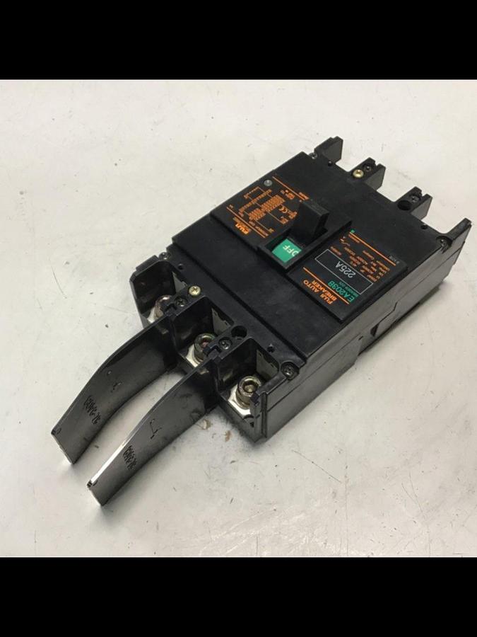 Used FUJI ELECTRIC 225 Amp Circuit Breaker EA203B-225 #141297