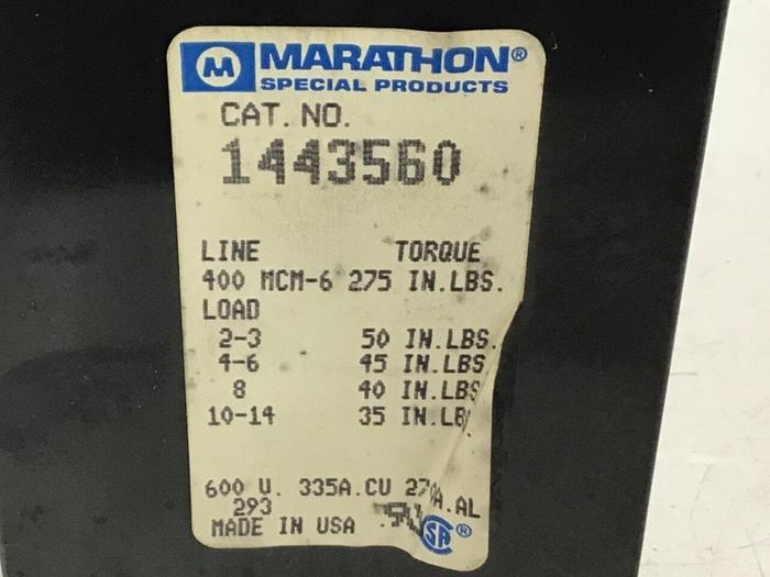 Used MARATHON Power Distribution Block 1443560 #123571