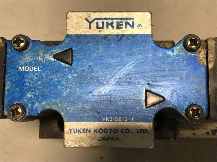 Used YUKEN Valve DSG-01-2B104-D24-5034 #141217