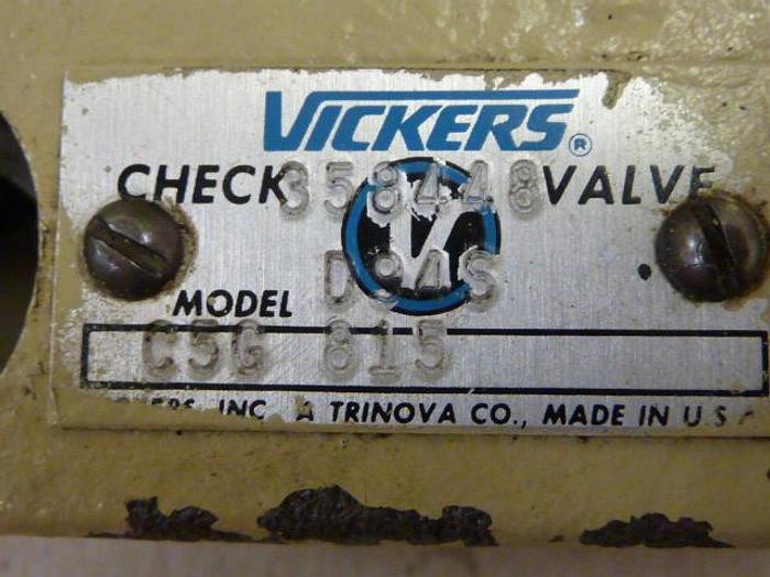 Used VICKERS Check Valve C5G815 Used