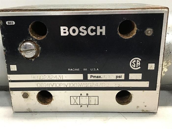 Used BOSCH Valve 081WV10P1V1001WS024/00D51 Used