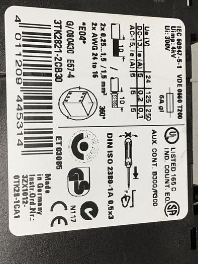 Used SIEMENS Relay Module 3TK2821-2CB30 #138593