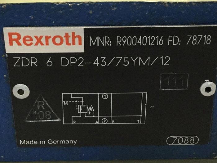 Used REXROTH Valve ZDR6DP2-43/75YM/12 #110219