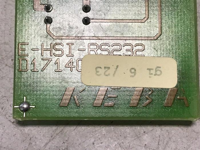 Used KEBA Circuit Board E-HSI-RS232 D1714C #117722