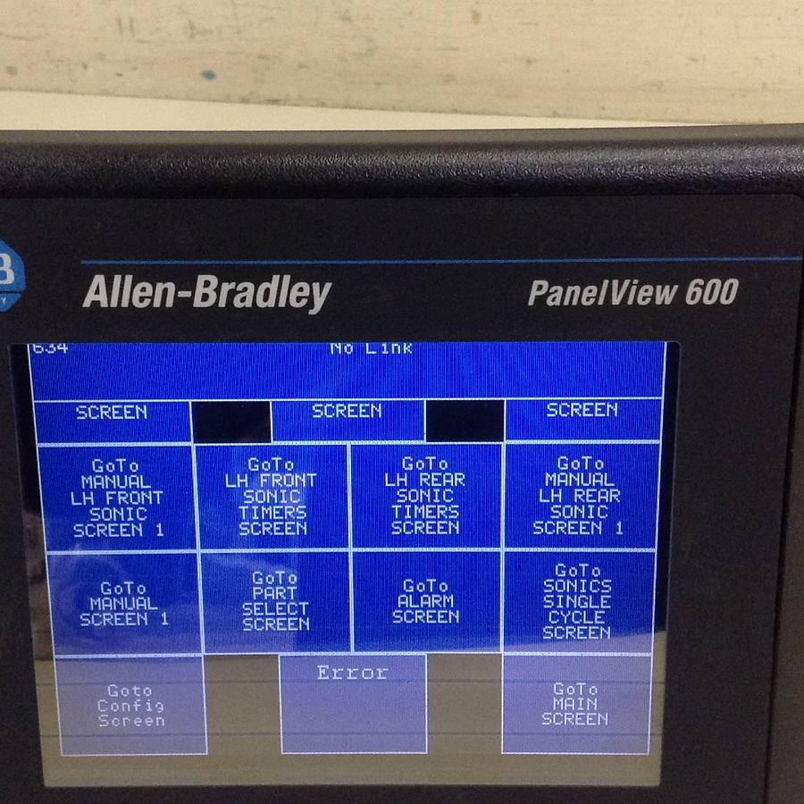 Used ALLEN BRADLEY Panel View 600 2711-T6C20L1 SER B #85539