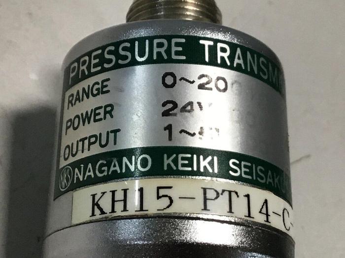 Used NAGANO Pressure Transmitter KH15-PT14-C-200-0.25 #126523