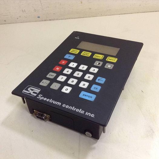 Used SPECTRUM CONTROLS Operator Interface Panel S0I-200-AB-120A-28K-485-RTC #72120
