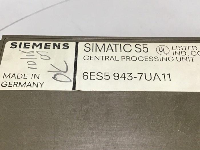 Used SIEMENS CPU Module 6ES5 943-7UA11 Used