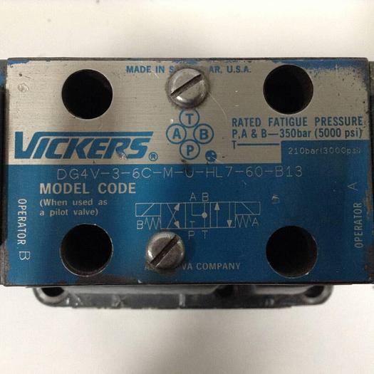 Used VICKERS Valve DG4V-3-6C-M-U-HL7-60-B13 Used