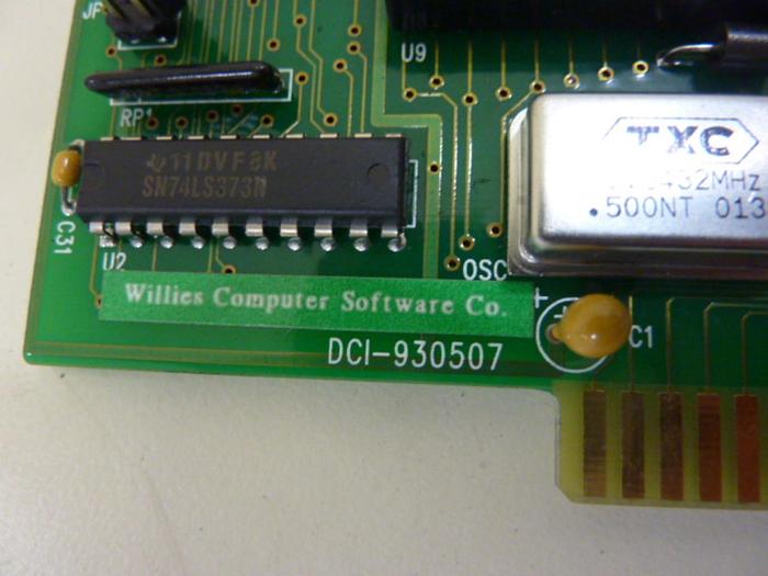 Used WILLIES COMPUTER SOFTWARE 4 Port Card Circuit Board DCI-930507 #50693