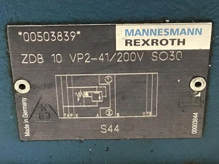Used REXROTH Valve ZDB 10 VP2-41/200V S030 #138029
