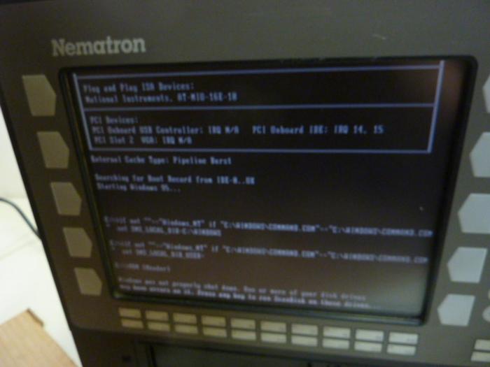 Used NEMATRON CORP Operator Panel IC63A1-J8310361 Used