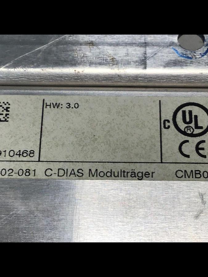 Used SIGMATEK 7 Slot Module CMB081 12-002-081 USED