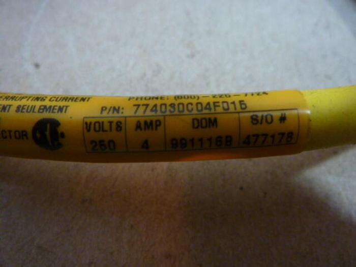 BRAD HARRISON / WOODHEAD Cable 774030C04F015 #29693