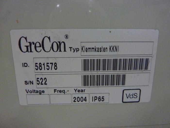 Used GRECON Junction Box KKNI #58998