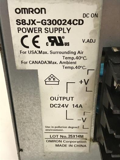 Used OMRON Power Supply S8JX-G30024CD USED