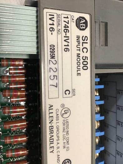 Used ALLEN BRADLEY Input Module 1746-IV16 SER C #78572