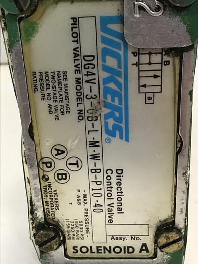 Used VICKERS Valve CG5060ACMWBP1090 #144654
