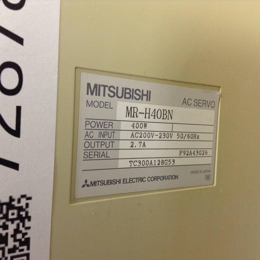 Used MITSUBISHI AC Servo Drive MR-H40BN #72878