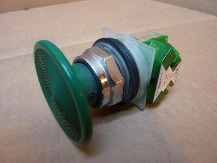 Used ALLEN BRADLEY Mushroom Push Button PB133 GREEN #22133