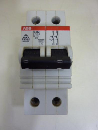 Used ABB 10 Amp Circuit Breaker S252-L10A #54473