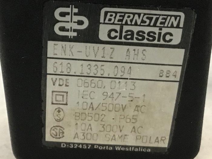 Used BERNSTEIN Limit Switch ENK-UV1Z AHS #121318