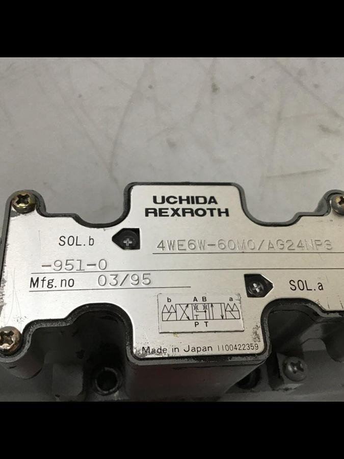 Used REXROTH Valve 4WE6W60M0/AG24NPS9510 USED