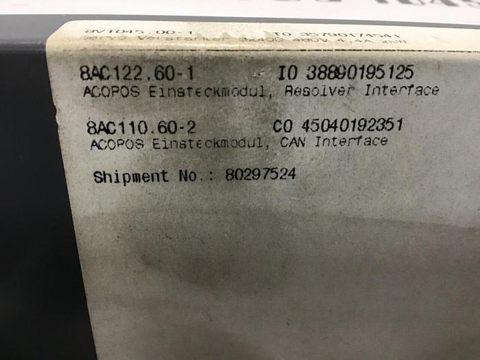 Used B&R Acopos 1045 Servo Drive 8V1045.00-1 Used