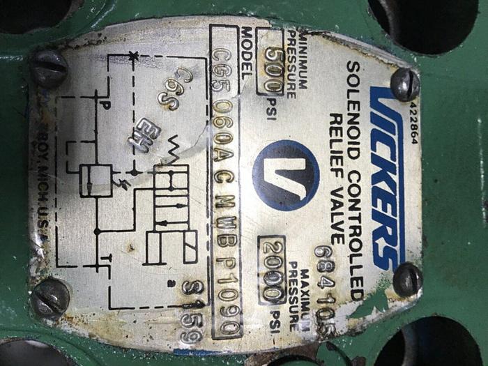 Used VICKERS Valve CG5060ACMWBP1090 #144654
