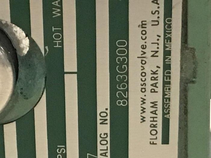 Used ASCO Valve 8263G300 #128674