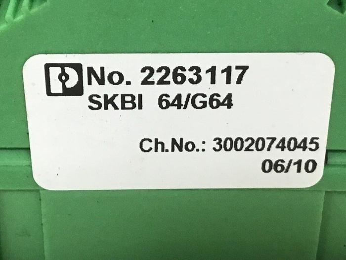 Used PHOENIX CONTACT Plug in Card Holder SKBI64/G64 #134184