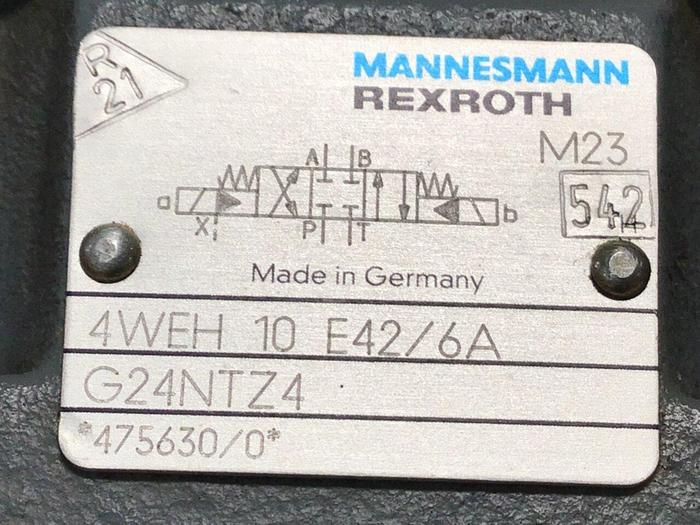 Used MANNESMANN REXROTH Valve 4WEH10E42/6AG24NTZ4 #125918