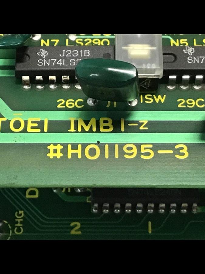 Used TOSHIBA Operator Panel H01195-3 INJECTROL-V #136463