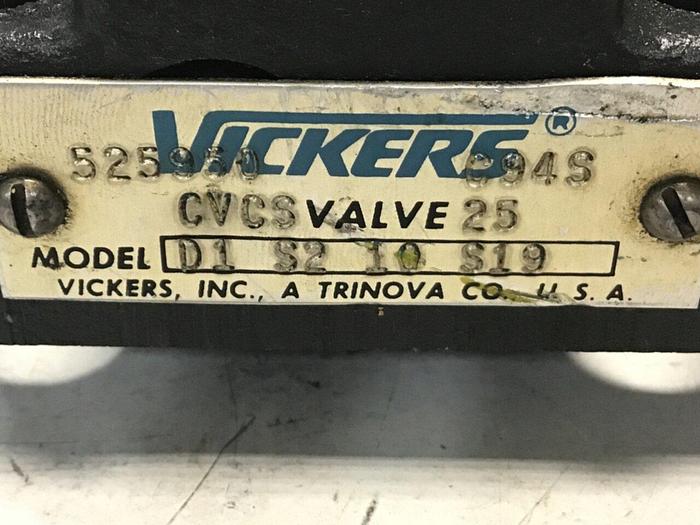 Used VICKERS Valve CVCS D1 S2 10 S19 #142434
